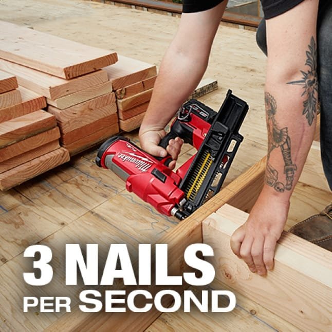 Fires 3 Nails Per Second