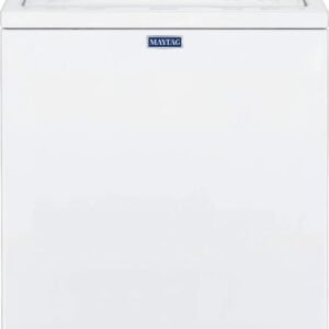 Maytag – 3.8 Cu. Ft. High Efficiency Top Load Washer with PowerWash Agitator – White