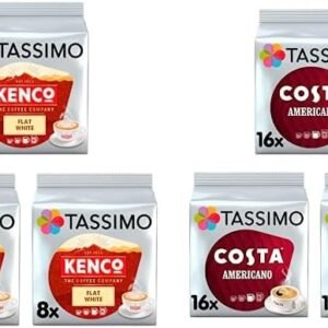 Tassimo Kenco Americano Grande XL Coffee Pods x16 (Pack of 5, Total 80 Drinks)