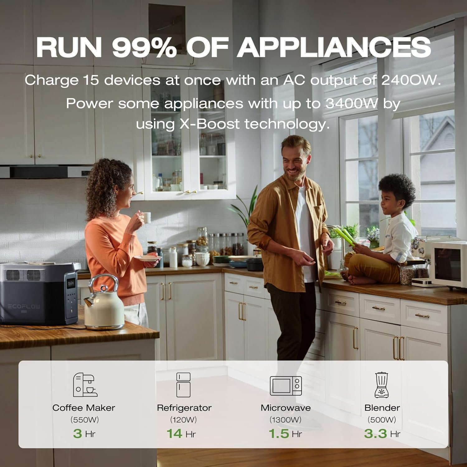 EF ECOFLOW Portable Power Station DELTA 2 Max, 2400W LFP Solar Generator, Full Charge in 1 Hr - Image 15