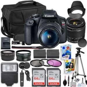 Canon EOS Rebel T7 DSLR Camera with 18-55mm Lens Bundle Ki