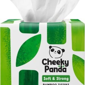 The Cheeky Panda Bamboo Facial Tissues Cube Box