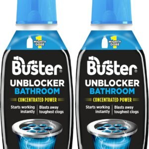 Buster Bathroom Drain Unblocker 300ml, Pack of 2