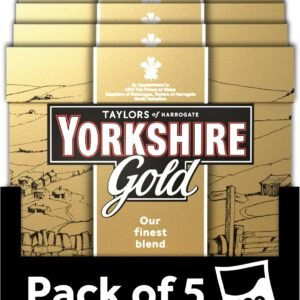 Yorkshire Tea Gold Tea, 80 Tea Bags (Pack of 5, total 400 Teabags)