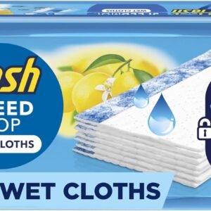 Flash Speedmop Wet Floor Cleaning Wipes, 48 Cloths (24 x 2), Antibac Lemon Multi-Surface