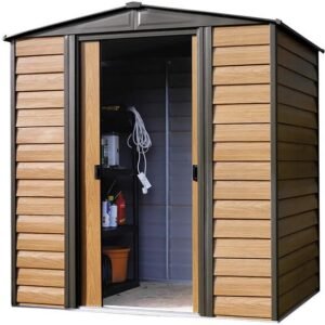 Arrow 6×5 Woodridge Metal Storage Shed Kit