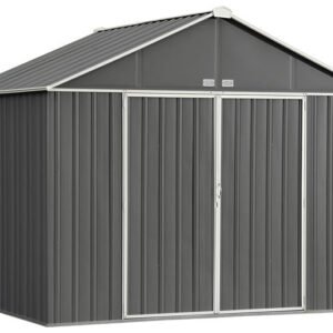 Arrow 10×8 Ezee Storage Shed Kit – Charcoal & Cream