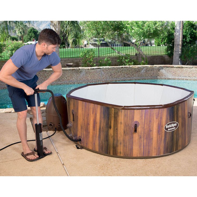 Bestway SaluSpa Helsinki 7 Person Inflatable Hot Tub Spa w/ Algaecide Treatment - Image 3