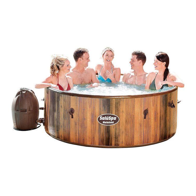 Bestway SaluSpa Helsinki 7 Person Inflatable Hot Tub Spa w/ Algaecide Treatment - Image 12