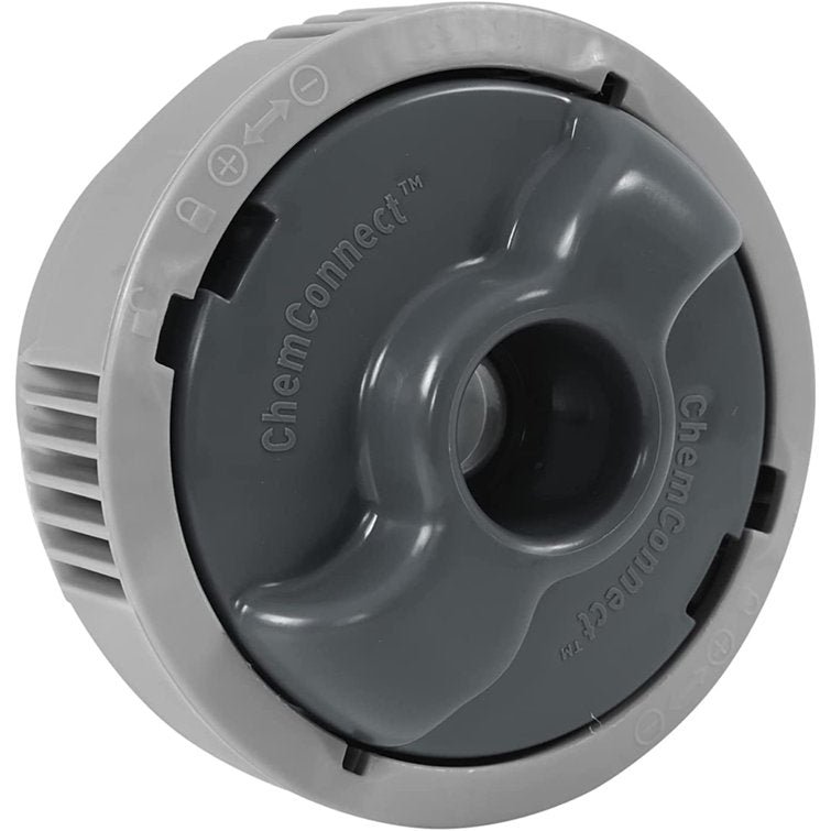 Bestway SaluSpa St. Lucia 3 Person Round Inflatable Outdoor Hot Tub Spa, Gray - Image 8