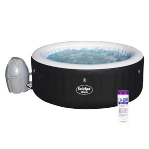 Bestway Saluspa Miami 4-Person Inflatable Hot Tub Spa W/ Spa Chemical Treatment
