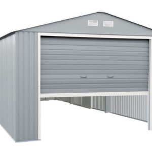 DuraMax 12×26 Light Gray Metal Storage Garage Kit