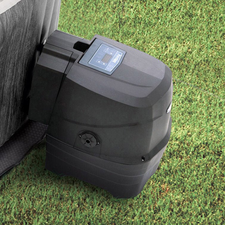 Intex 4 – Person 140 – Jet Round Inflatable Hot Tub in Gray - Image 4