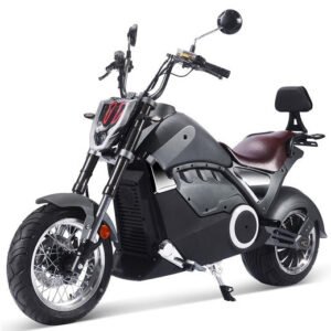 MotoTec Typhoon 72v 30ah 3000w Lithium Electric Scooter Gray