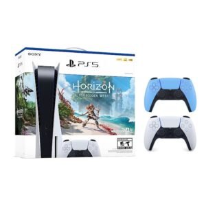 Sony Playstation 5 PS5 Horizon Forbidden West Blu-Ray Console with Extra DualSense Wireless Controller Bundle (US Plug) 1000032115/1000032000-3006394