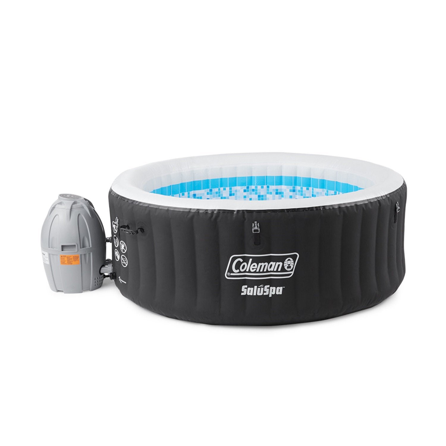 Spa Gonflable Rond En Vinyle Noir À 4 Jets Pour 4 Personnes Bestway - Image 3