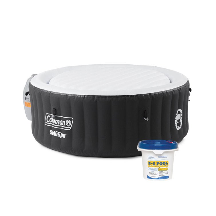 Spa Gonflable Rond En Vinyle Noir À 4 Jets Pour 4 Personnes Bestway - Image 6