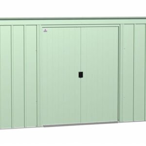 Arrow 10×4 Classic Steel Storage Shed Kit – Sage Green