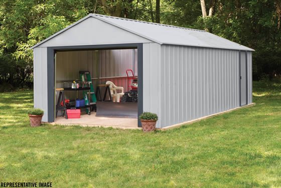Arrow 12x17 Murryhill Garage Assembled In The Backyard