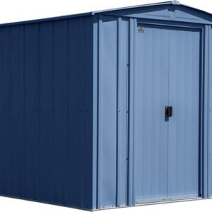 Arrow 6×7 Classic Steel Shed Kit – Blue Gray