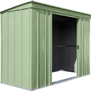 Arrow 8×4 Classic Steel Storage Shed Kit – Sage Green