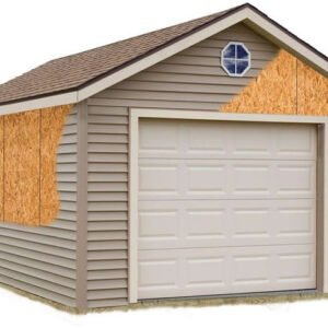 Greenbriar 12×16 Wood Garage Shed Kit – ALL Pre-Cut