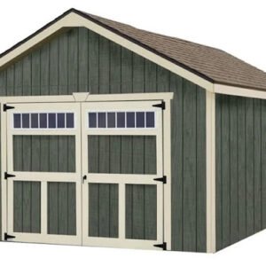 Dover 12×16 Wood Storage Garage Shed Kit – ALL Pre-Cut Floor Included